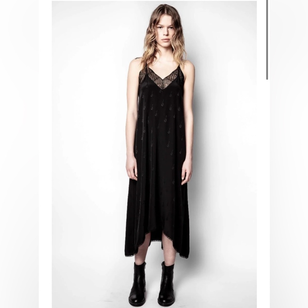 Zadig & Voltaire Risty Jac Guitar Silk Dress — NWOT size S